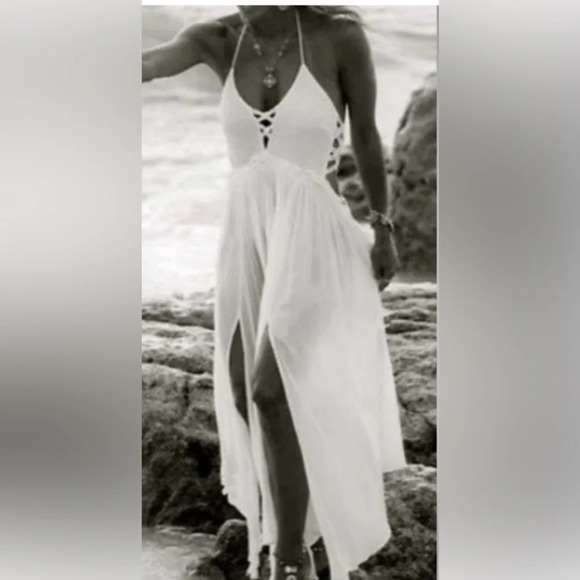 Free People White Boho Beach Dress - Picture 14 of 14